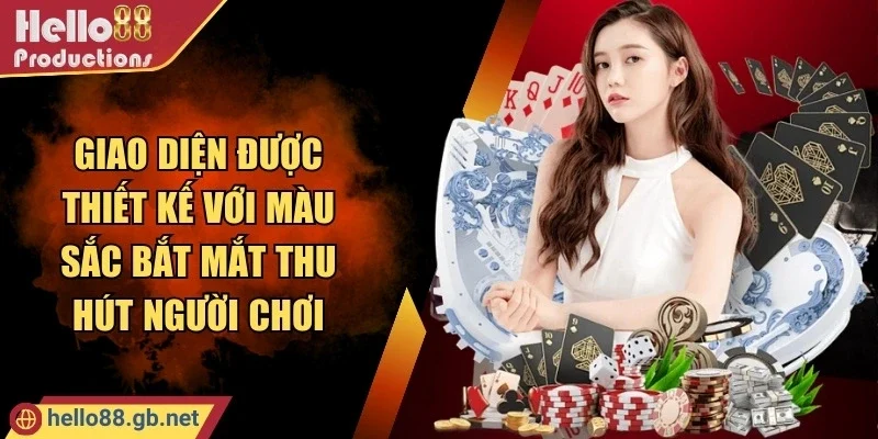 Giao diện được thiết kế với màu sắc bắt mắt thu hút người chơi