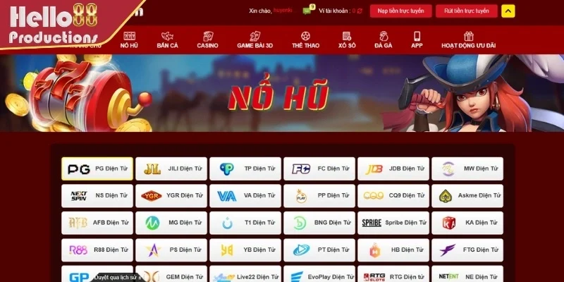 Giới thiệu đôi nét về sảnh nổ hũ Hello88 đẳng cấp