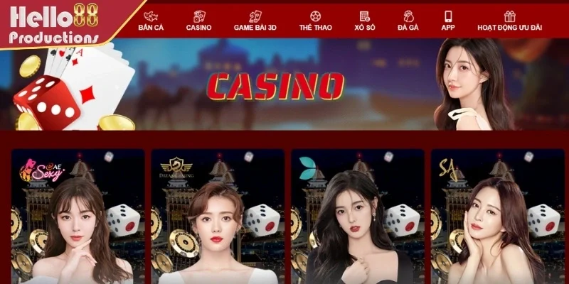 Giới thiệu sơ lược về sảnh sòng bài Hello88
