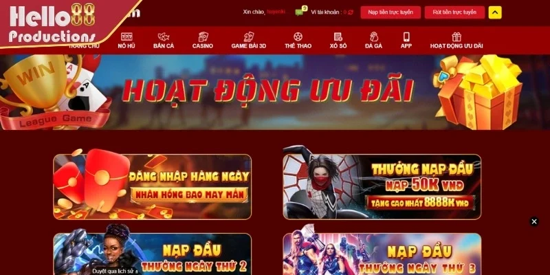 Giới thiệu sơ lược về sự kiện ưu đãi tại Hello88