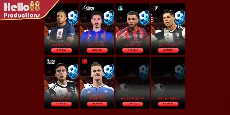 Saba thể thao - Top 3 sảnh game được yêu thích tại Hello88